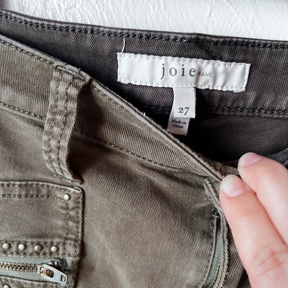 Joie Green Studded Hazina Skinny Ankle Jean - Picture 6 of 12